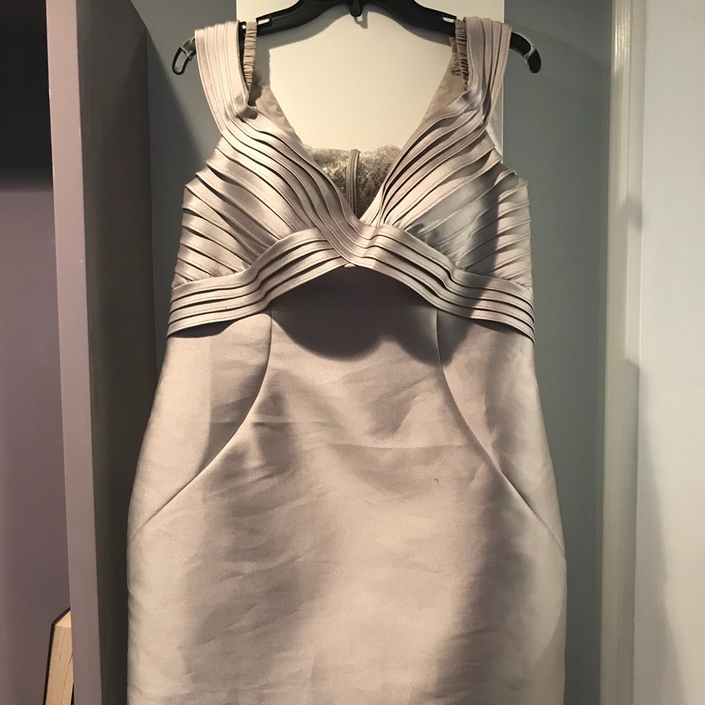 Off The Shoulder - Beaded Back Top Evening Dress